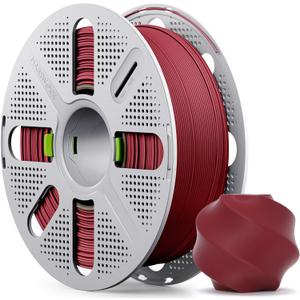 Matte Burgundy PLA Filament with Quick-Swap Reusable Spool 1kg (2.2lbs), 1.75mm 3D Printing Filament, Compatible with Bambu Lab 3D Printers
