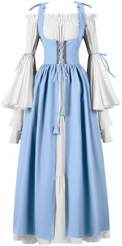 Spooktacular Creations Halloween Renaissance Costume Women, Renaissance Corset Dress, Plus Size Medieval Chemise for Cosplay S