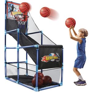 OCHIDO Arcade Basketball Game Set with 4 Ball,for Kids, Boys,Kids Indoor/Outdoor Sport Play,Ideal Gift Age 3-5,6-8,8-10