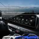 4PCS Car Screen Protector for Kia K5 (LXS/GT-Line/GT/EX) 2025 Accessories Dual Panoramic Displays &Air Conditioner Nano Touchscreen Protector Film HD Clear Anti Fingerprint 12.3''