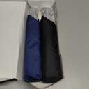 46 Inch Compact Umbrellas For Rain - Travel Small Umbrella - Automatic Folding Umbrella - Windproof Portable Umbrella, Double 10-Rib ((2 Pack)Black+Blue)