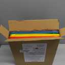 Amazon Basics Heavy Duty Plastic Folders with 2 Pockets for Documents, Letter Size Paper, School Supplies Organization, Assorted Colors, Pack of 12