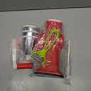 Rotary Cheese Grater Multi-Purpose Stainless Steel Cheese Shredder - Cheese Grater With Handle Effortless Grating of Carrots, Potatoes, Vegetables, and Fruits (Red)