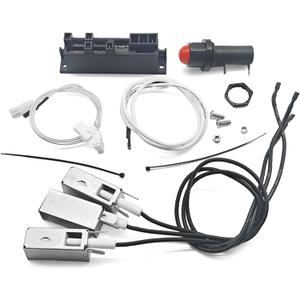 42325 Grill Igniter Kit Compatible with Weber Summit Gold/Platinum B6 6 Burner Gas Grills Models 2000-2006 Ignition Kit Electrodes w/Wire Spark Generator Push Button Screws