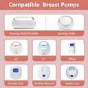 15mm Pump Parts Compatible with Spectra S1/S2/9 Plus,Spectra Replacement Pump Parts,Full Set Replace Include 15mm Flange, Duckbill Valve, Backflow Protector, Tubing and Bottle