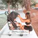 Jeep PowerGlyde Plus Stroller by Delta Children Lightweight Travel Stroller with Smoothest Ride, Aluminum Frame, 4-Position Recline, Extra Large Storage Basket, Black
