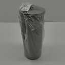 iDesign Freestanding Toilet Paper Canister with Lid for 3 Extra Rolls, Silver, Made in USA (6.25" x 6.25" x 15.5")