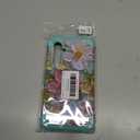 for Galaxy S23 FE Case,3 in 1 Oil Painting Flower Pattern Heavy Duty Shockproof Protection Silicone Rubber Bumper+Hard Plastic Hybrid Protective Cover for Samsung S23 FE 6.4",Green Flower