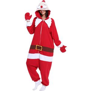 Unisex Adult Onesie Animal Pajamas Halloween Cosplay Sleepwear (Red-102), XL