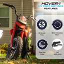 Hover-1 My First Dirt Bike for Kids - 300W Motor, 9MPH Max Speed, 9 Mile Range, 12 Off-Road Tires, 120LB Max Weight, Twist Grip Throttle & Rear Disc Brake Electric Dirt Bike for Kids Ages 5+ Years, Small