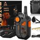 PATPET Dog Training Collar, 1.2 Mile Range 101 Training Levels Dog Shock Collar with Remote Control (15-150 lbs), Waterproof 100% Safe E Collar for Large Breed for Dogs Black with Vivid Orange