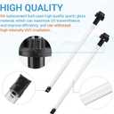 602805 UV Replacement Bulbs Compatible with Viqua Trojan Lamp Water Purification Systems Fit for Viqua Max C, C4, D/Plus, D4/Plus, IHS12-d4 Models High Performance 43W UV Bulbs with 4-Pins Base
