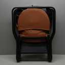 Dream On Me Snack and Stow Highchair | Adjustable Feeding Chair with Removable Tray, Lightweight, Foldable Design, Easy to Clean, Perfect for Toddlers & Infants (Cognac)