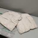 Chair Cushions for Dining Chairs, Dining Chair Cushions, Tufted Indoor Chair Pads with Ties & Non Slip Backing, Seat Cushions for Kitchen Chairs 16.5 x 16.5 x 3.5, Set of 2, Beige