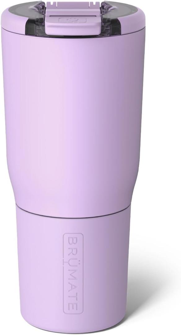BrMate Nav 25oz 100% Leak Proof Insulated Travel Tumbler with Magnetic BevLock Lid - Double Wall Cup-Holder Friendly Stainless Steel Mug (Lavender)