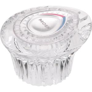 Moen 98039 Chateau Acrylic Knob Handle Replacement Kit for Single-Handle Tub/Shower, Clear