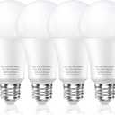 LEDERA 150 Watt LED Bulb, Energy Saving 23W Warm White Bulb 3000K, 2500 Lumens A21 LED Bulb 150W-200W, No-Flikcer E26 Medium Base for Home Office Factory, Non-Dimmable, Electric Light Bulb 4 Pack