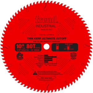 Freud LU74R010: 10" Thin Kerf Ultimate High Production Cut-Off Saw Blade