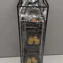Outdoor Lantern Decorative 21.5" 18.3" Candle Lantern Set of 2 Porch Lantern Decorative Front Porch Lantern Tall Floor Lanterns Decor Indoor Battery Powered Candle Lantern Decor for Indoor Outdoor