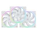 Thermalright TL-S12W X3 CPU Fan 120mm Case Cooler Fan Comes with ARGB Lighting Effect,PC PWM Silent Computer Fan with 1500RPM Speed, CPU Cooling Fan White3-Pack