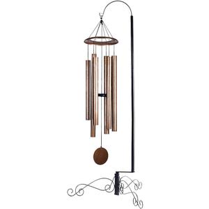 HOHIYA 59 Inch Wind Chime Stand Hanger Holder for Hummingbird Feeder Lantern Hanging Plant Basket Black Max Loading 10 Lbs Pole Diameter is 1 inch Taiwan Made