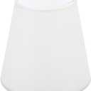 Kichvoe Small Lamp Shade Cloth Lampshade Mini Small White Barrel Shades Clip On Bulb Covers for Table Floor Pendant (Beige)