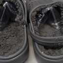 Amoji Unisex Winter Fleece Clog Fur Lined Garden Shoes House Slippers D8818 (13.5-14 Women/11.5-12 Men, Greygrey)