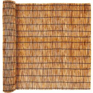 Natural Reed Fencing,Privacy Fence Bamboo-Like Reed Screen Curtain Natural Fencing for Garden,Balcony,Outdoor,Backyard Patio Decors Fence Rolls-Brown,4FT X 16.4FT