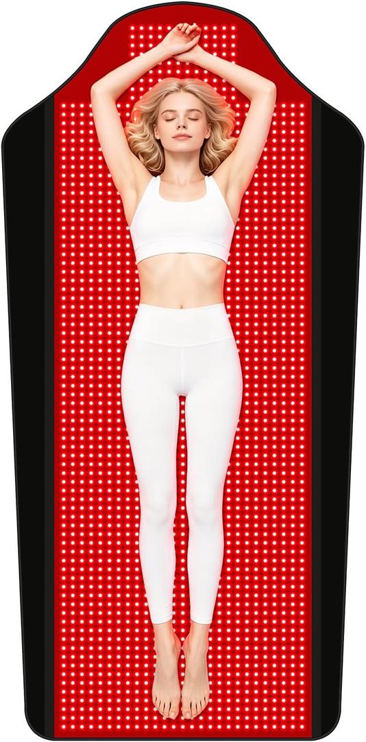Full Body Red Light Therapy Bed with 1707 LEDs, 73" x 36", FSA&HSA