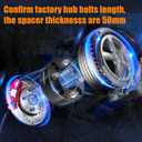 GAsupply ATV 4x110 Wheel Spacers 2 inch, Black ATV Wheel Adapters Spacers 74mm Hub Bore 101.25 Studs, Compatible with Honda, Suzuki, Bombardier, 2 Pack