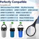 2 Pack Heavy Duty Water Filter Wrench (6.38" Max Inner Diameter), Durable Water Filter Wrench for Big Blue Style Filter Housings, Big Blue Filter Wrench Compatible with 4.5"x10" or 4.5"x20" Cartridges