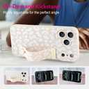 OOK Compatible with iPhone 17 Pro Max Leopard Case with Wrist Strap, White Leopard Cheetah TPU Shockproof Protection Slim Cover with Camera Protection for Women Girls, for 6.9inch