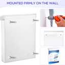 Thyle 8.5 x 11 Inch Outdoor Brochure Holder with Lid Acrylic Wall Mount Literature Box Waterproof Heavy Duty with Screws for Flyer Document Pamphlet Display Business Retail Real Estate(White)