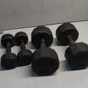CAP Barbell Coated Dumbbell Weight | Multiple Options Pairs & Sets 20lb x2 , 5lb x2