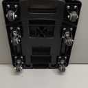 Folding Hand Truck 500lbs, Portable Heavy Duty Dolly Cart, 6 Wheels Collapsible Luggage Cart with 2 Elastic Ropes - Compact Trolley Cart for Easy Moving - Ideal Hand Cart for Travel and More (17, Black)