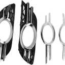 2PCront Fog Light Grille Cover T 2118850922 Replacement for E320 E350 E550 20072009