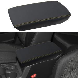 Center Console Armrest Cover for Subaru Crosstrek Accessories 2024 2025, for Impreza 2024 2025 Arm Rest Box Lid Protection Trim, Armrest Leather Interior, Middle Console Pad (Yellow Stitches)