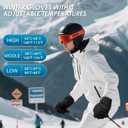 Anpress USB Heated Gloves for Men Women Full Finger Hand Warmers Heated Gloves Electric Heating Mittens Waterproof Windproof Thermal Warm Winter Gifts for Cycling Driving Skiing, 3 Levels Temperature