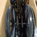 Medline Lightweight Wheelchair for Adults With Swing-Back, Desk-Length Arms, Elevating Leg Rests; 18W" x 16"D Seat