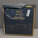 Weenson Kitchen Countertop Organizer Spice Rack for Salt, Bathroom Counter Organizer Over Sink for Toiletries, Makeup, 2-Tier Corner Counter Shelf for Coffee Area Storage Dresser Table(Rust Brown)