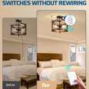 DEWENWILS Wireless Remote Light Switch, Expandable Wireless Wall Switch Kit, No Wiring, No WiFi, 100 Ft RF Range, Programmable, Remote Control for Lamps, Ceiling Lights, Fans