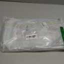 Henoyso 24 Pcs Christmas Clear Gift Bags Plastic Candy Treat Goodie Bags Red Foil Santa PVC Wrap Totes with Handles and Ribbon Xmas Party Favors (Red Christmas, 7.8 x 7.8 x 3.1 Inch)