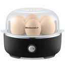 Elite Gourmet EGC115B Easy Egg Cooker Electric 7Egg Capacity, Soft, Medium, HardBoiled Egg Cooker with Auto ShutOff, Measuring Cup Included, BPA Free, Classic Black