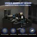 Cologne Organizer for Men, Perfume Organizer Rack, Perfume Stand Organizer for Bedroom, Dresser, Fragrance Holder Display for Vanity Countertop, Thoughtful Gifts for Men Birthday (Men's Black)
