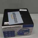 Greadio Boombox CD Player Cassette Player Combo, Boom Box Portable CD Players for Home with Bluetooth, Support AM FM Radio/Remote Control/AUX/USB/Earphone, AC/Battery Operated, LCD Display (Black)