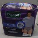 Depend Night Defense Adult Diapers, Incontinence Underwear for Men, Disposable, Overnight, Extra-Large, Grey, 12 Count