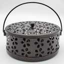 Mosquito Coil Holder, Portable Mosquito Coil Burner, Suitable for Indoor and Outdoor Camping (Bronze)