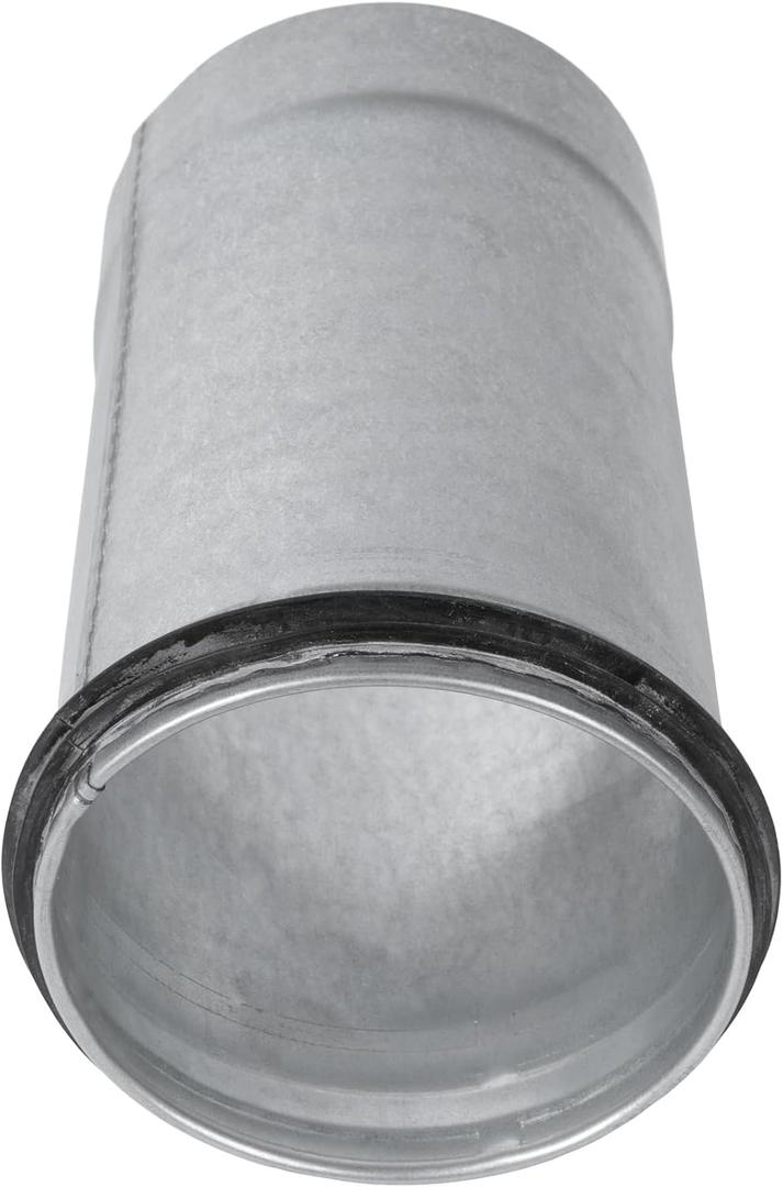 Repa Market 4" Inch Male to Female Metal Pipe Coupler 6" Inches Long - Round HVAC Ducting Joiner - Seamless Straight Ventilation Channel Connections - Perfect for Retrofit and Extensions