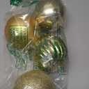 4in Large Christmas Ornaments Shatterproof Christmas Ball Ornaments Giant Hanging Balls Mercury Decorations for Holiday(Gold,4pc)