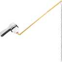 Hibbent Universal Metal Front Mount Toilet Handle Replacement Kit, Brass Toilet Flush Tank Lever with Stainless Steel Flapper Chains for Most Toilets, Chrome